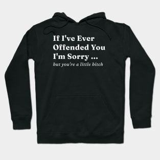 If Ive Ever Offended You Im Sorry But Youre a Little Bitch Hoodie